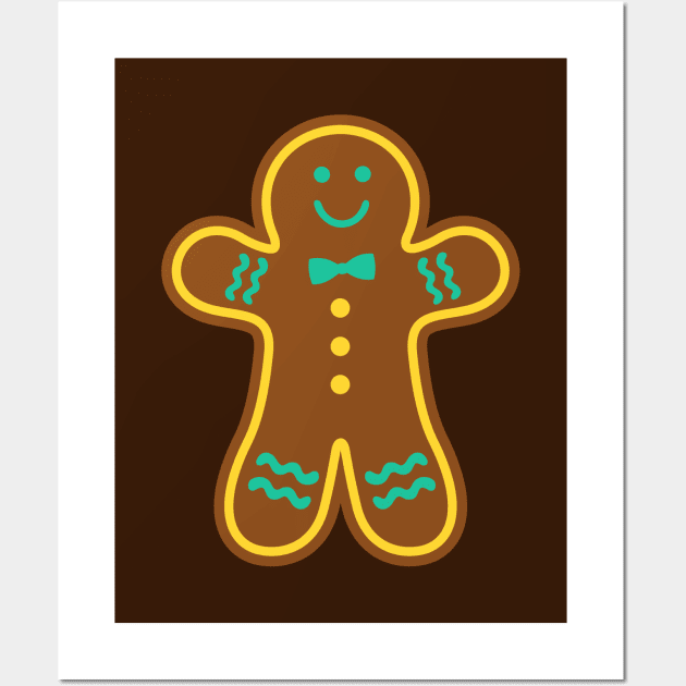 Gingerbread Glace Wall Art by XOOXOO